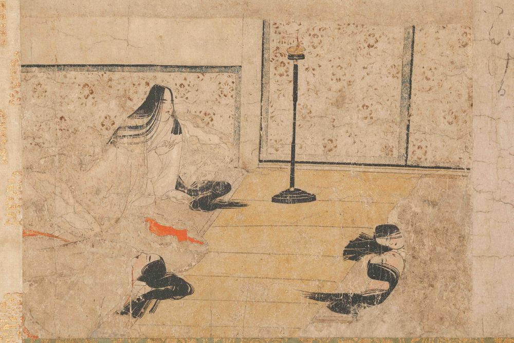 平安时代《病草纸》《不眠之女》三得利美术馆藏
