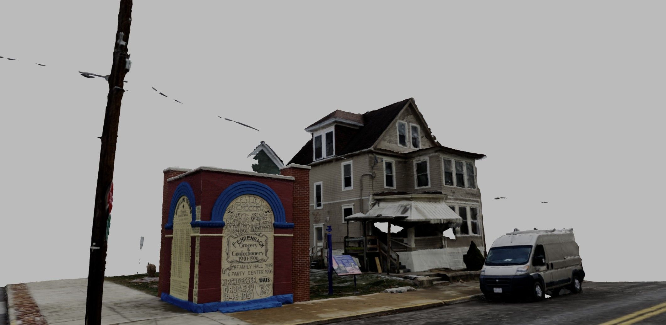 Wheeling Island Flood Memorial Wall | Funes